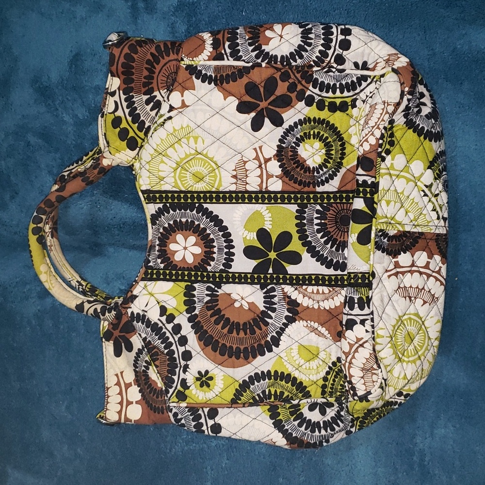 Vera Bradley Retired Cocoa Moss Convertible Handbag (Fall 2013)